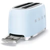 Skrudintuvas - SMEG TSF02PBEU 2x4 Slots, Pastelinė Mėlyna
