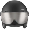 Slidinėjimo šalmas UVEX Wanted Visor pro V juodas matinis, dydis 54–61 cm