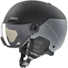 Slidinėjimo šalmas UVEX Wanted Visor pro V juodas matinis, dydis 54–61 cm