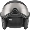 Slidinėjimo šalmas UVEX Wanted Visor pro V juodas matinis, dydis 54–61 cm
