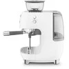 Kavos Aparatas - Smeg Espresso Aparatas su Integruotu Malūnėliu Dviejų Termoblokų Baltas