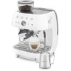 Kavos Aparatas - Smeg Espresso Aparatas su Integruotu Malūnėliu Dviejų Termoblokų Baltas