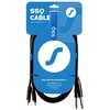 SOUND STATION QUALITY (SSQ) Garso stoties kokybė (ssq) SSQ RCAJM1 SS-1427 Kabelis 2x RCA - 2x Jack Mono 6,3 mm 1 m Juodas
