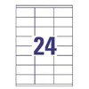 Lipnios etiketės Avery Zweckform, 70x35mm, A4, 24 etiketės lape, 100 lapų, baltos spalvos