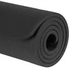 Gimnastikos kilimėlis jogai, pilatesui, fitnesui, 183x61cm, storis 6mm, TPE medžiaga, juoda, REBEL ACTIVE