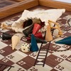 Stalo Žaidimų Rinkinys - Manopoulos Klasikinis 4in1 Šachmatai, Šaškės, Ludo, Gyvatės M Dydis