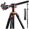 Stovas - K&amp;F Concept T254A8 240cm 10kg Apkrova Monopodas Juodas