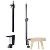 Stovas - MITOYA MTY62 Universalus Stalo Laikiklis 16mm Galva 1/4" Sriegis 30-50cm Aukštis