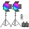 Studijos apšvietimas - Neewer 660 PRO RGB LED Studijos Rinkinys, 2x 50W, 3200-5600K
