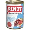 FINNERN GmbH end Co. KG Rinti Kennerfleisch suaugusių šunų konservuotas pašaras su vištų širdelėmis, 400g