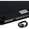 Virtuvinės svarstyklės Adler AD 8194 juodos vonios svarstyklės su USB-C jungtimi, įkraunamos, 180 kg, 100 g tikslumas