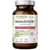 Sveikatos papildas - Biowen Vitaminai D3 + K2 MK-7, 90 Kapsulių, Be glitimo