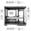 tacens Mars Gaming MCMIRAGE computer case Midi Tower Juodas