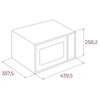 Teka MW FS20 WH Microwave 20 l 700 W Juodas, Baltas