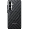 Telefono Dėklas - Samsung Galaxy S26 Plus Anglies Pluošto Magnetinis Pilkas