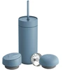 Fellow Carter Move Mug 3-in-1 kelioninis puodelis su 3 dangteliais, 473 ml, milteliai, Mėlyna