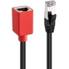 Tinklo Adapteris - LINDY Cat.6A Break-Away, RJ-45, 500MHz, 0.2 m, Juodas