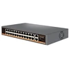 Tinklo Jungiklis - HiSmart 18-Port PoE Jungiklis 10/100Mbps + 6-Port PoE Jungiklis 10/100/1000Mbps + 2x 1000M Uplink + 1G SFP Juodas