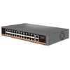 Tinklo Jungiklis - HiSmart 24-Port PoE Jungiklis 400W Galia 2G Uplink Juodas