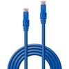 Tinklo kabelis - LINDY 10m Cat.6 U/UTP 250MHz varis 26AWG mėlynas