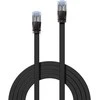 Tinklo Kabelis - LINDY Cat.6A U/FTP Plokščias Tinklo Kabelis, RJ45, M/M, 500MHz, 32AWG, 5 m, Juodas