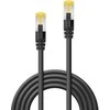 Tinklo Kabelis - LINDY S/FTP LSZH Tinklo Kabelis, Cat.6A Jungtis, Cat.7 Raw, RJ45, M/M, 0.3 m, Juodas