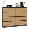 Top E Shop Komoda - Topeshop M8 120 ANT/ART KPL