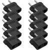 UPH AC adapteris/perėjimas iš US į EU(2.5/250V, 10A) - 10 vnt.