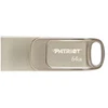 Patriot Memory Tab T560 64GB USB atmintinė, dviguba USB 120MB/s (PS64GT560DS5D), Sidabrinis