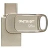 Patriot Memory Tab T560 128GB USB atmintinė, dviguba USB 120MB/s (PS128GT560DS5D), Sidabrinis