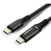USB-C Įkrovimo Kabelis - everActive CBB-2PDL 60W, 480 MB/s, Integruotas Ekranas Juodas 2.0m