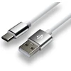 everActive kabelis USB-C 1m - Baltas, silikonas, greitas įkrovimas, 3A - CBS-1CW