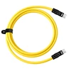 USB-C Laidas - Newell USB-C 100W Greito Įkrovimo Laidas 2m Silikoninis Geltonas-Juodas