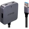 USB Hub - LINDY USB 3.0 Hub, 4 Prievadai, 5 m, Juodas