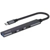 USB adapteris – Savio AK-71 3 x USB-A 2.0, 1 x USB-A 3.0, 4-in-1, 5 Gbps