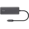 Trust Dalyx - 6-in-1 USB-C Multi-Port Adapteris, 1000 Mbit/s (sidabrinis)