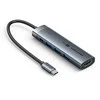 „Vention 5-in-1“ USB-C šakotuvas, 100 W, PD, 5 Gbps, 4K@60 Hz