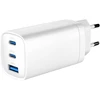 Gembird TA-UC-PDQC65-01-W 3 prievadų 65 W GaN USB „PowerDelivery“ greitasis įkroviklis, baltas