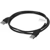 LANBERG cable USB-A M/M 2.0 1.0m juodas