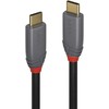 USB Kabelis - Lindy 5m USB 3.2 Type C to C 10Gbps 100W PD Anthra Line