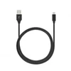 SEEK TOTI USB A to Micro USB, 2m Braided cable 2A, Juodas