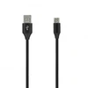 SEEK TOTI USB A to Micro USB, 2m Braided cable 2A, Juodas