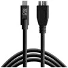 USB kabelis - Tether Tools Pro USB 3.0 Micro-B 4.6m aukštos matomumo oranžinis