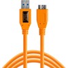 Tether Tools TetherPro USB 3.0 A/Micro B 4,6m oranžinis