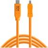 USB kabelis - Tether Tools Pro USB-C 2.0 Mini B 8 kontaktų 15ft