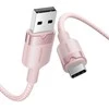USB 2.0 A į USB-C 3A laidas Vention CTNPH 2M (rožinis)