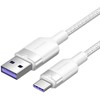 USB 2.0 A į USB-C 6A Vention CTOWF 1M kabelis (baltas)