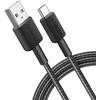 Anker 322 Braided Nylon Cable, Juodas | A81H5G11 | USB-A to USB-C