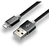 USB Laidas - EverActive CBS-1.5MB Micro USB 2.4A 480 Mbps 1.5m Juoda