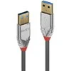 USB Kabelis - LINDY Cromo Line USB 3.2 Type A į A Laidas, 5Gbps, 5 m, Pilkas